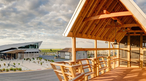 Seaside Hall Building Porch 