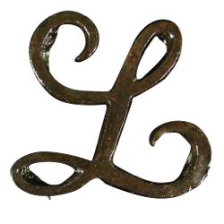 The regimental insignia of Tarleton's British Legion. This was most likely an ornament, perhaps on a leather cap. Approximately 200 men from the British Legion were stationed at Gloucester Point.