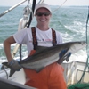 Aimee Halvorson Comer holding a cobia