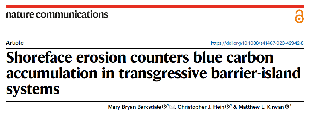 Image of headline of 2023 Barksdale, et al. publication in Nature Communications